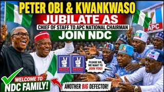 OBI & KWANKWANSO JUBILATE AS FORMER CHIEF OF STAFF TO APC NATIONAL CHAIRMAN JOIN NDC