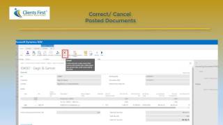 Dynamics NAV 2017  Cancel Posted Credit Memos