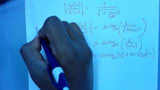 transfer function of first order filter