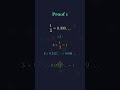 0.999... Actually EQUALS 1 — Here Are 3 Proofs #shorts