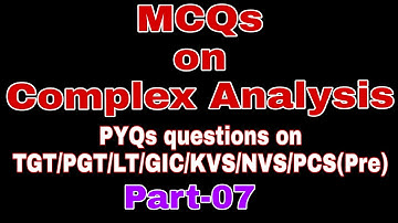 MCQ on Complex Analysis-07