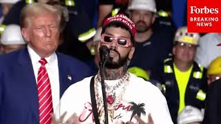 Fivio Foreign And Anuel AA Attend Donald Trump's Rally In Pennsylvania
