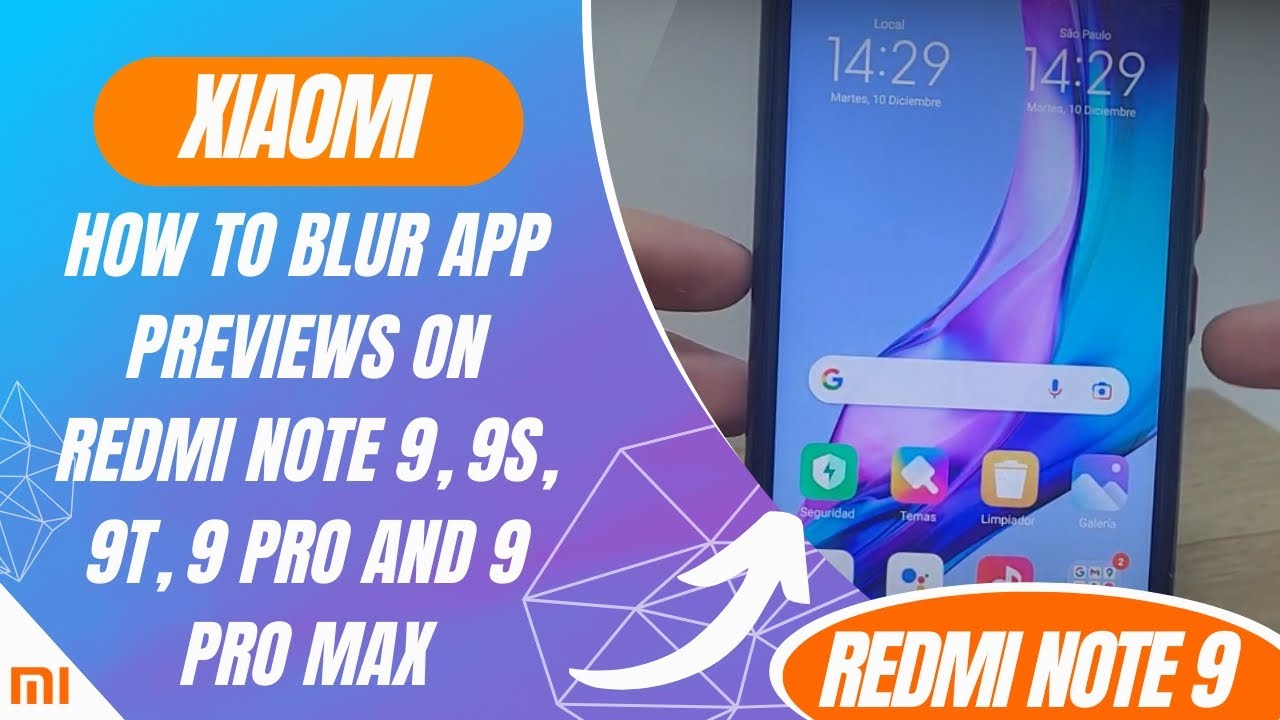 How to blur app previews on Redmi Note 9, 9S, 9T, 9 Pro and 9 Pro Max