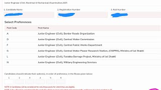 SSC JE POST PREFERENCE STEP BY STEP PROCESS ? Fix or float? Selected students preference mtd?