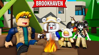 VACANZA IN CAMPEGGIO DI FAMIGLIA REALISTICA SU BROOKHAVEN ROBLOX! screenshot 2