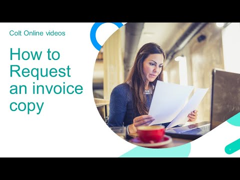 Colt Online - How to request an invoice copy