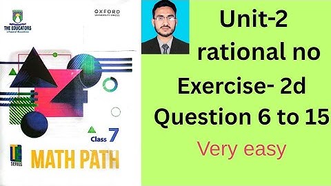 Class 7 math path exercise 2d question 6 to 15 | BODMAS rule | te series | the educators school math