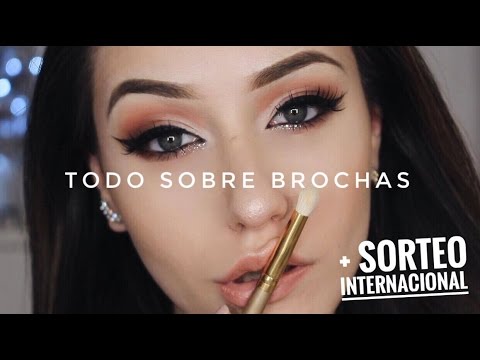 TODO SOBRE BROCHAS!!! + SORTEO♡ | Melina Quiroga Makeup - YouTube