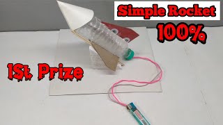 How to make a Mini Plastic Bottle Rocket, How to make Plastic Bottle Rocket।। 🚀 Science Project 🚀