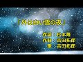 吉田拓郎「外は白い雪の夜」歌詞・ギターコード付き