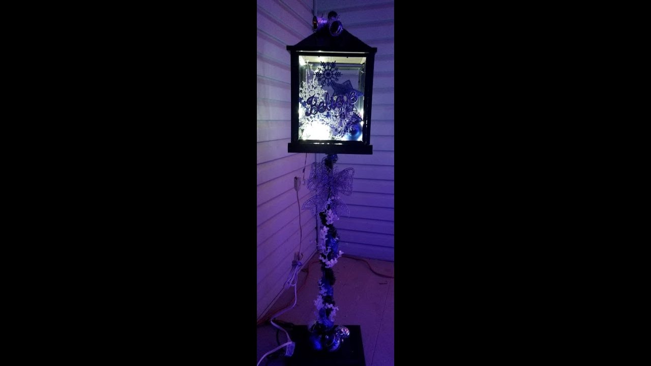 DIY glam it up street lamp using Dollar Tree items YouTube