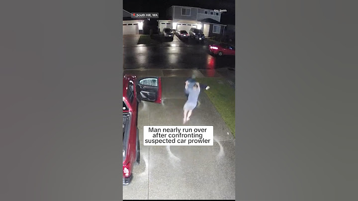 Man nearly run over after confronting suspected car prowler