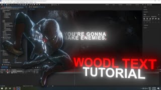 HOW TO: Make Woodl Style Text | After Effects Tutorial
