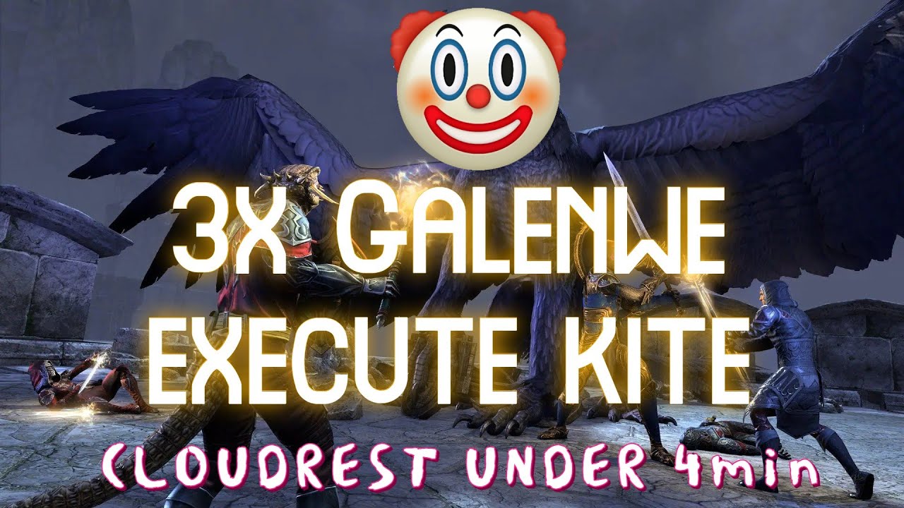 Enraged Galenwe kiting as tank Warden - CLOUDREST UNDER 4min!