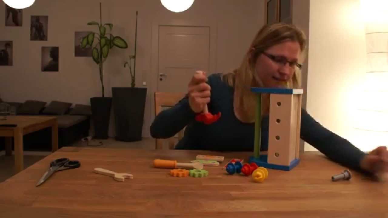 Werkzeugkasten, 14-teilig aus Holz (Hape) - Rezension Kinderspielzeug-Test