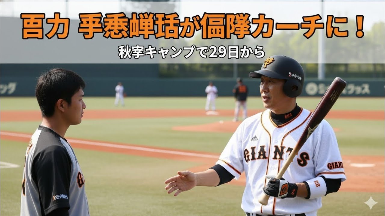 巨人　李承燁氏が臨時コーチに！　秋季キャンプで29日から