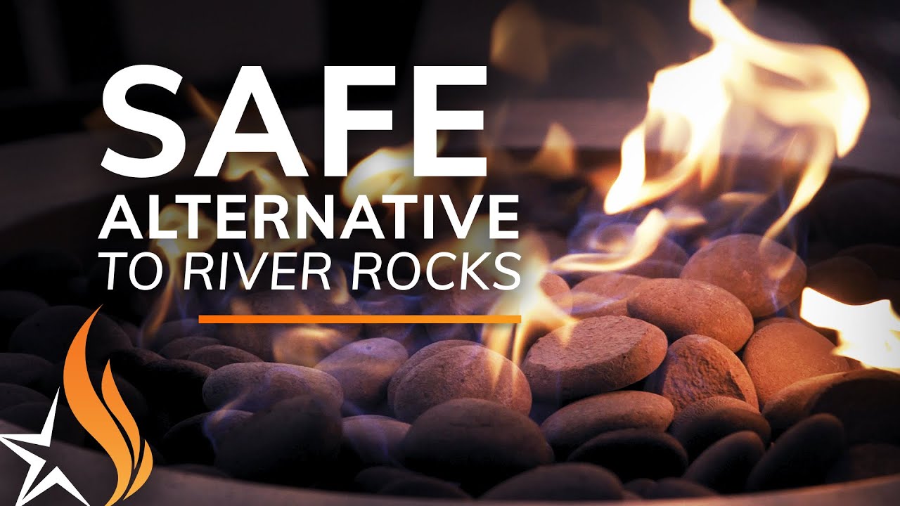 Safe Alternative to River Rocks in Fire Pits and Fireplaces (Creekstones by  American Fyre Designs) - YouTube