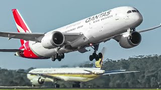 20 MINUTES LANDINGS & TAKEOFFS | Melbourne Airport Plane Spotting | A380 747 A350 777 A330 787