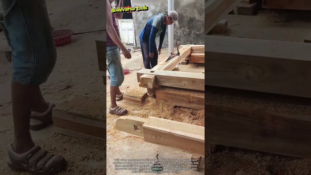 Ancient Woodworking Method Using Rare Timber | Traditional Handcrafted Joinery