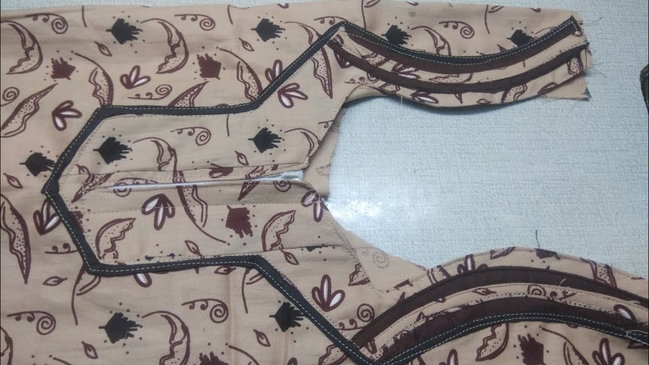 Nighty  Neck design  with zip