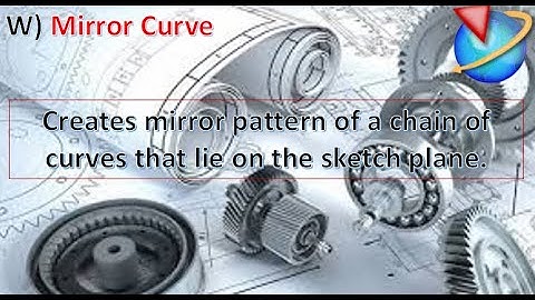 1.1 How create Mirror curve in NX software.