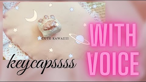 DIY kawaii paw keycap || no Resin or Molds(with voicing)