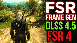 Witcher 3 Next Gen FSR Frame Generation NVIDIA AMD INTEL