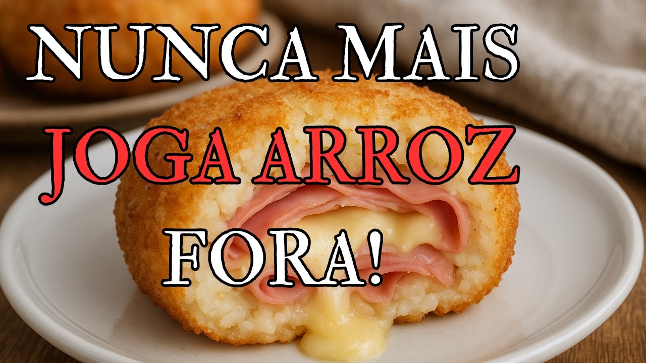 “ESSE BOLINHO DE ARROZ VAI VIRAR SUA RECEITA FAVORITA! Crocante, Fácil e Recheado 😍🧀”