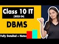 Database management system class 10  information technology code 402  dbms class 10 it unit 3