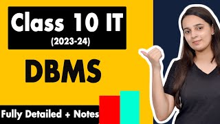 Database Management System Class 10  Information Technology Code 402 | DBMS Class 10 IT Unit 3