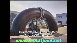 Smart Joint HDPE large radius sweep bend, 2D & 3D HDPE seamless bend, size up to 1600mm