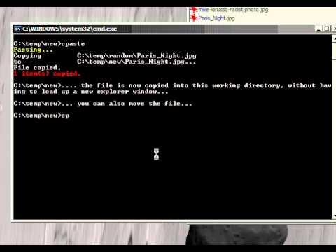 cpaste - command line pasting in  Windows
