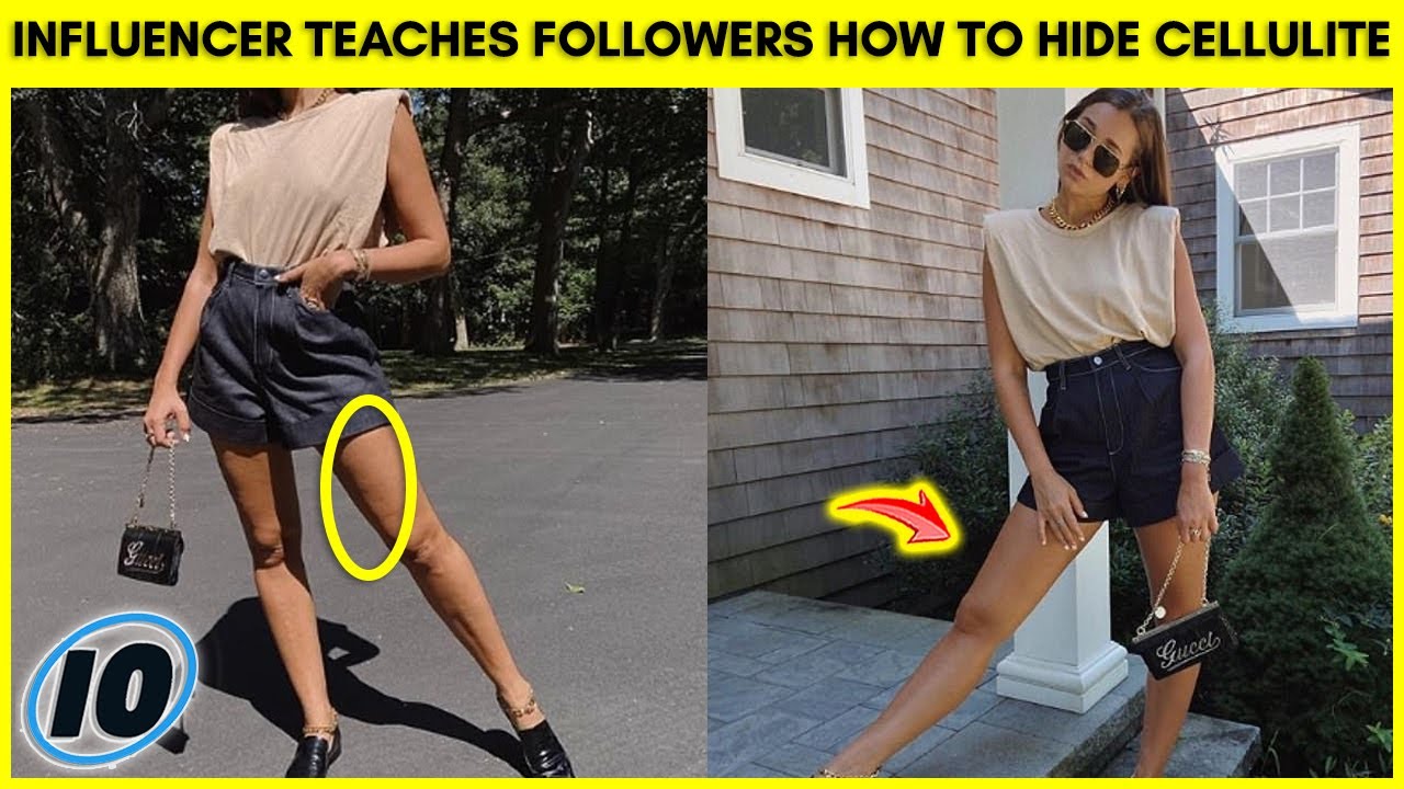 Influencer Dragged For Teaching Followers How To Hide Cellulite