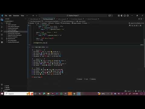 Create Your Own Songs with Code 🎵 | Python Lyrics Generator
