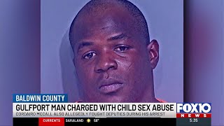 Gulfport man charged with child sex abuse allegedly fought with Baldwin County deputies