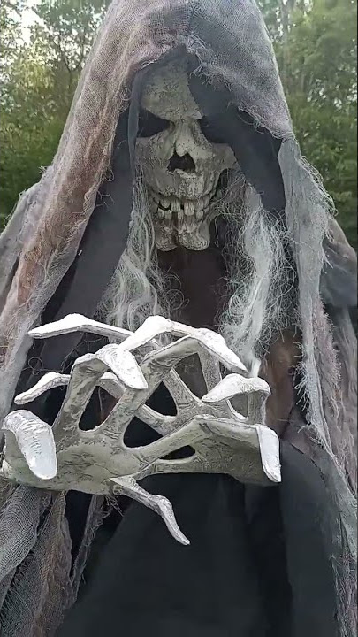 2016 HOME DEPOT  HALLOWEEN RISING GRAVEYARD ANIMATED PHANTOM REAPER ANIMATRONIC PARTS or DISPLAY