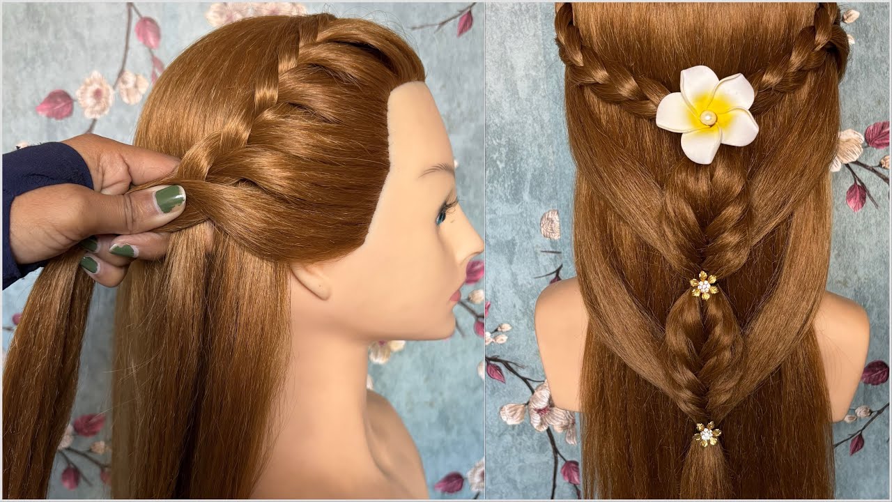 Easy & Cute Girl Hairstyle 💕| Perfect for Party, Daily & Wedding 