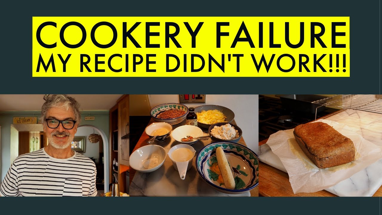 Recipe Failure Cookery Experiment Failure!!! My recipe didn't work!!! Courgette ...