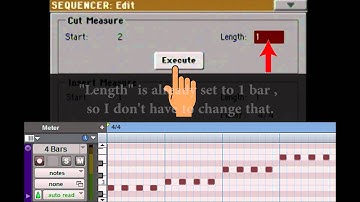 Korg PA3x Tutorial - Sequencer Mode - Cut & Insert