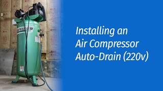 DIY Auto Drain for Your 220V Air Compressor! Extend the life of your air compressor for under $50.