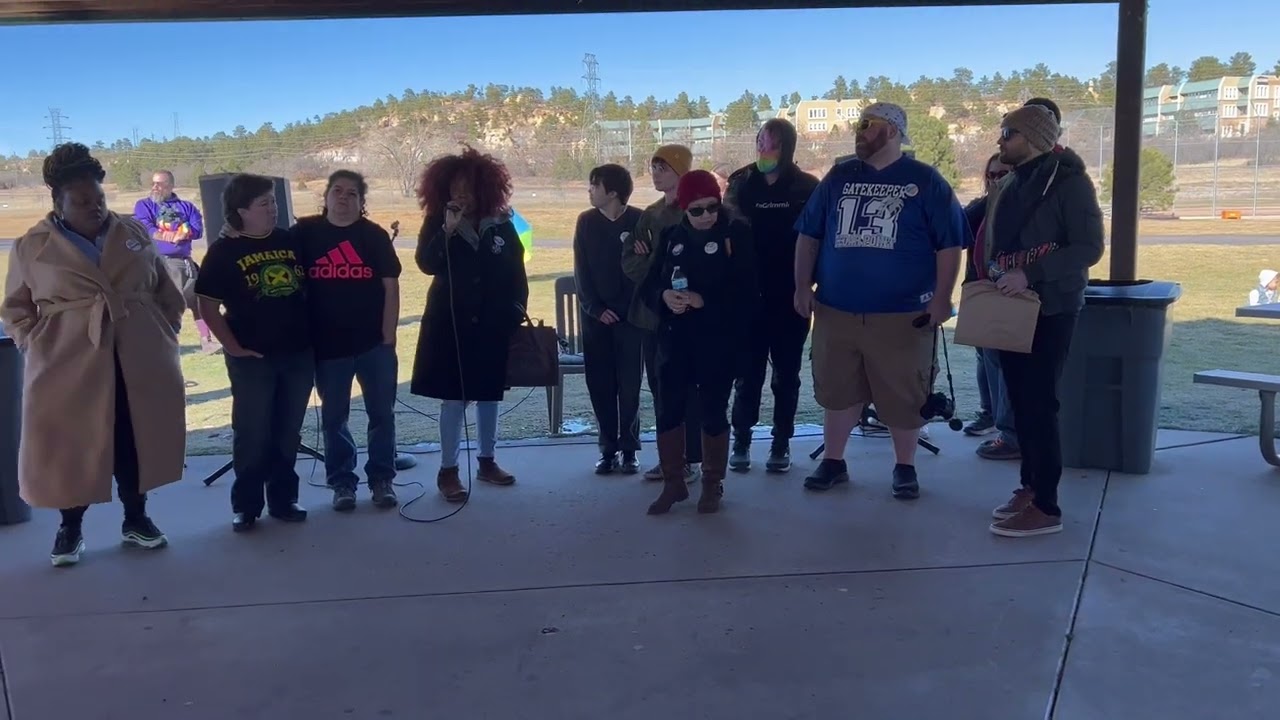 Gun Violence Victims From Aurora, Orlando, and Las Vegas Rally for Club Q Victims