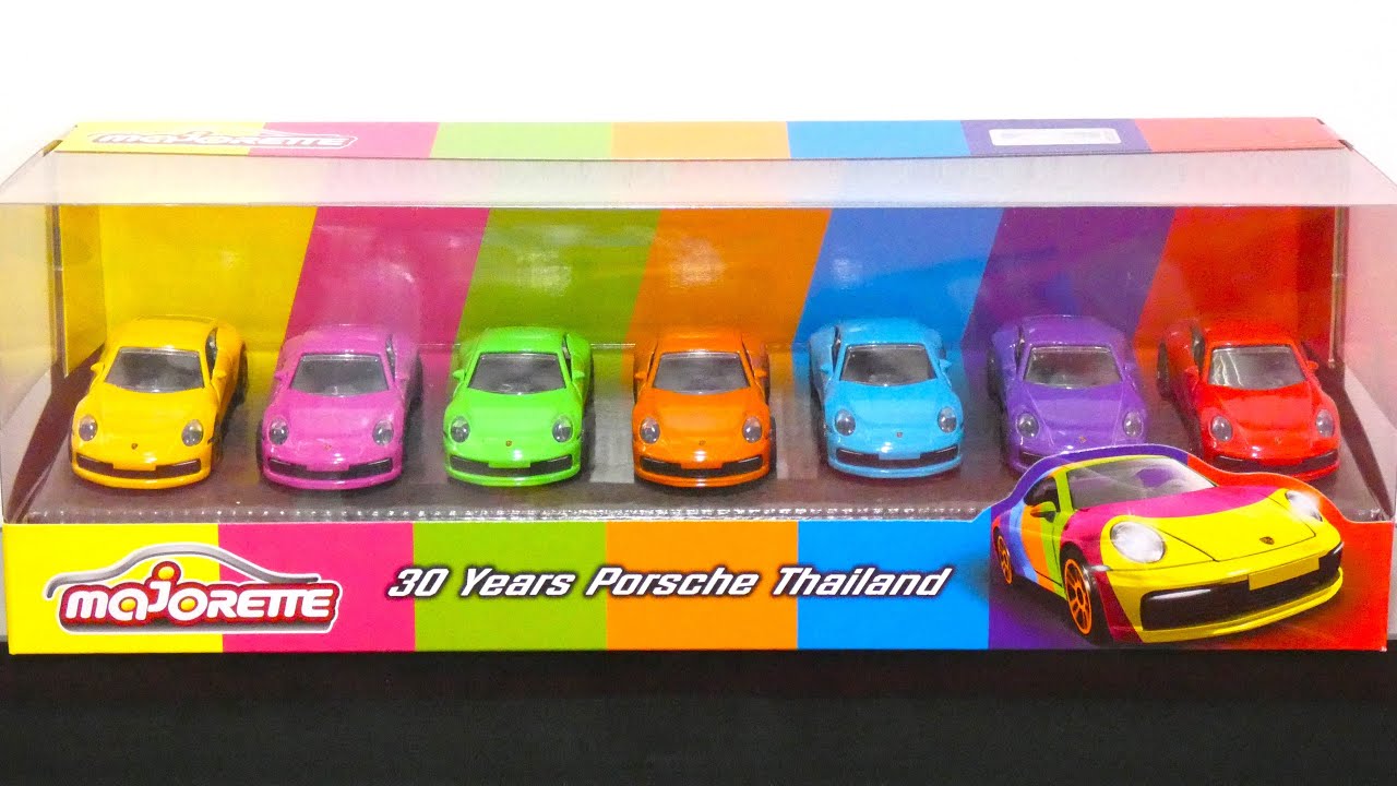 Majorette 30 YEARS PORSCHE THAILAND Giftpack - YouTube