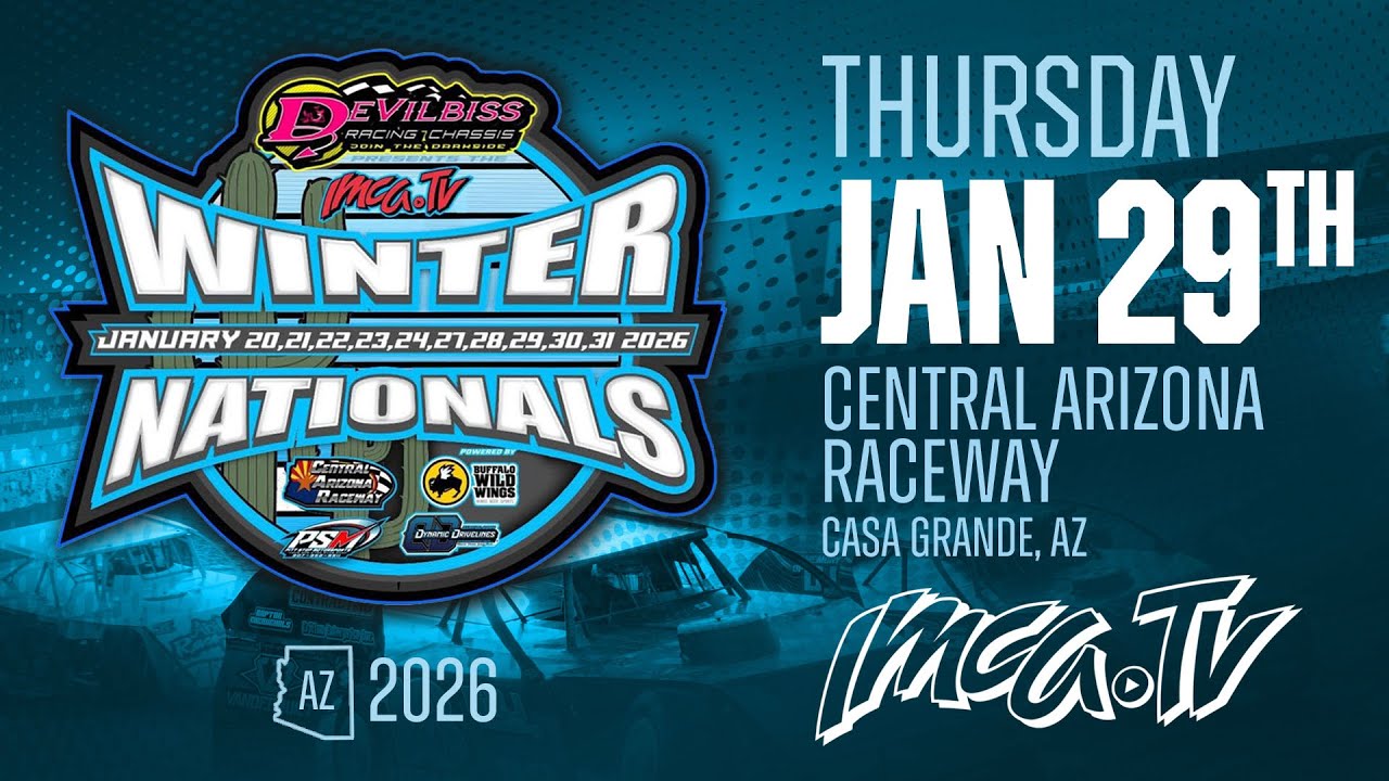 www.imca.tv | Прямая трансляция | Автодром Central Arizona Raceway | Каса-Гранде, Аризона | 29 ян...