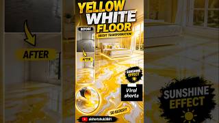 Mustard Yellow Epoxy Floor Transformation 😍 Liquid Gold Effect!