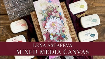 Mixed Media Canvas Tutorial by Lena Astafeva for Graphic 45