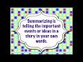 Understanding Summaries