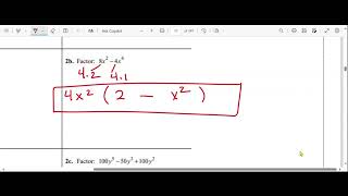 6 1 Greatest Common Factors; Factor by Grouping   (Introductory)