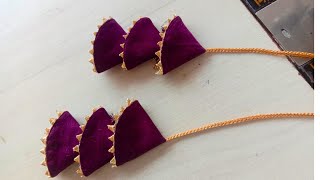 easy fabric latkan making tutorial #glitterfashionbeauty #tassel