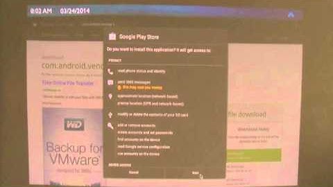 Google Play Store Installation on Screeneo