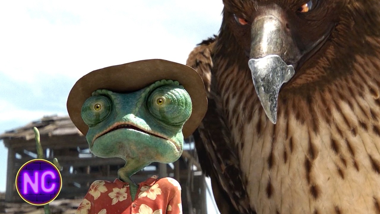 ⁣Rango Takes Out The Hawk by Accident and Becomes a Hero | Rango